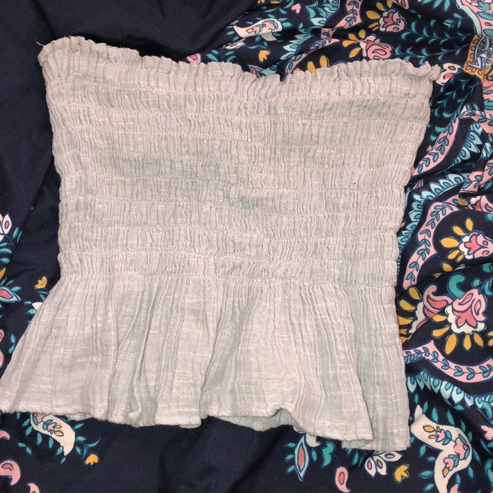 Light blue tube top